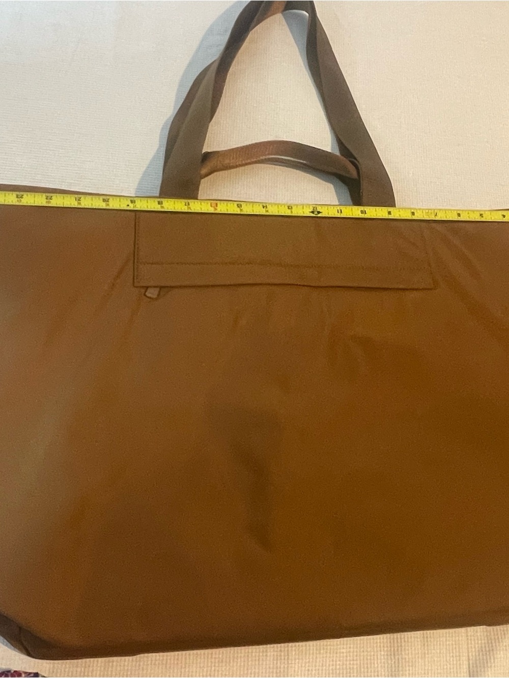 Away Large Featherlight Tote Amaro Brown Travel Shoulder Bag Carry On Zip Lightw - Picture 7 of 12
